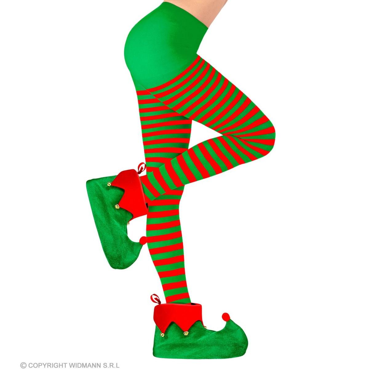 Collant Righe Verde e Rosso |Widmann