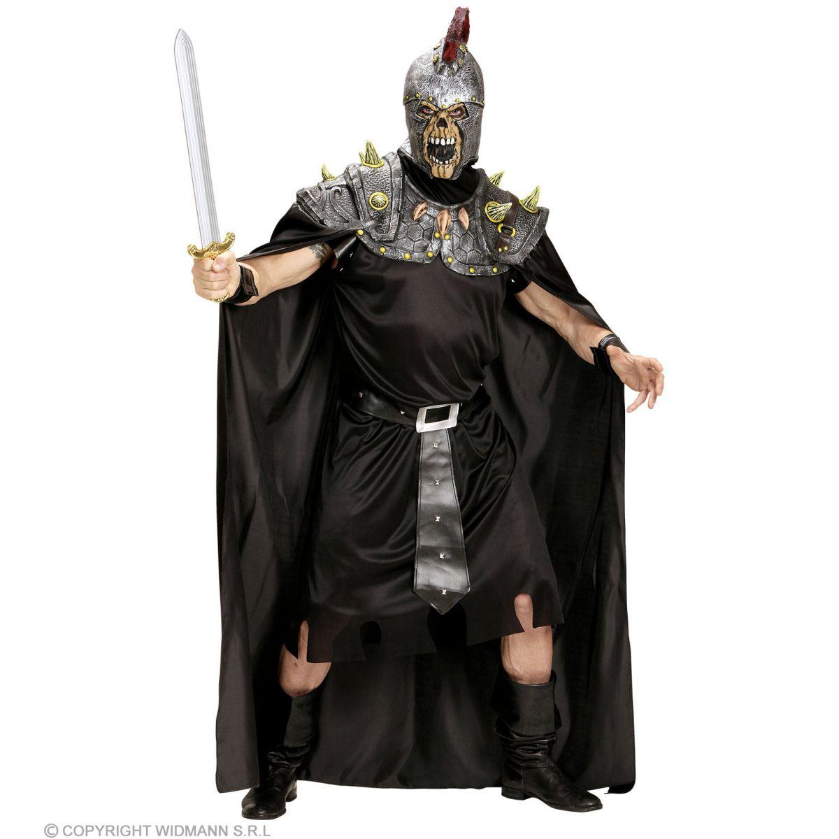 Mantello Nero con Maschera Teschio e Centurione Romano |Widmann