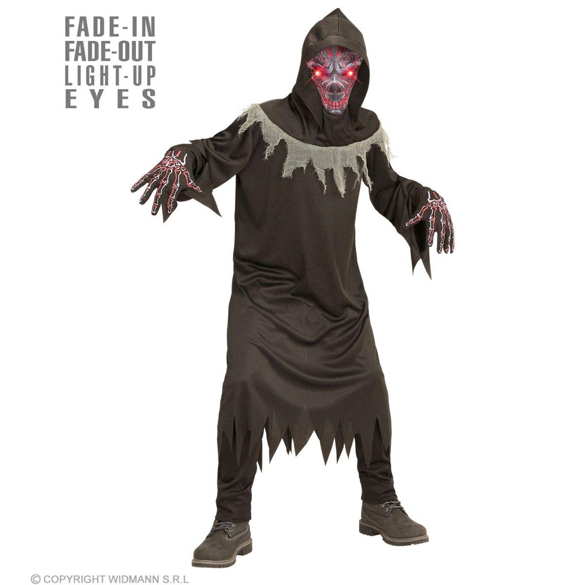 Costume Demonio con Maschera e Cappuccio |Widmann