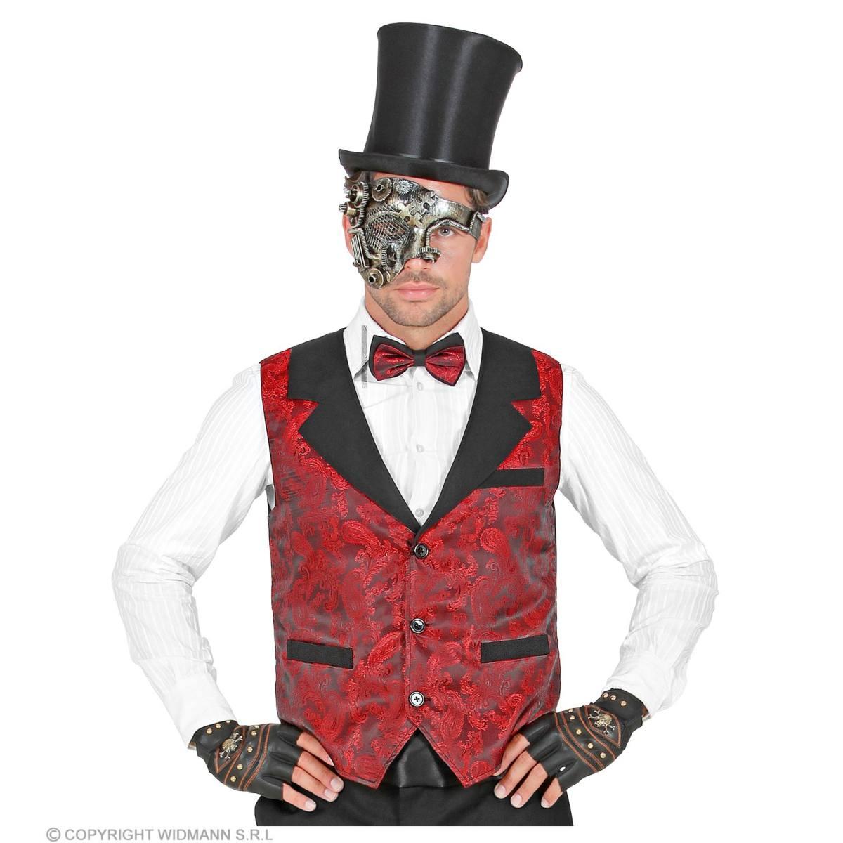 Costume Gilet Bordeaux Jacquard |Widmann