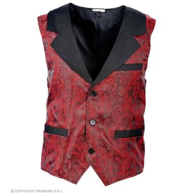 Costume Gilet Bordeaux Jacquard |Widmann