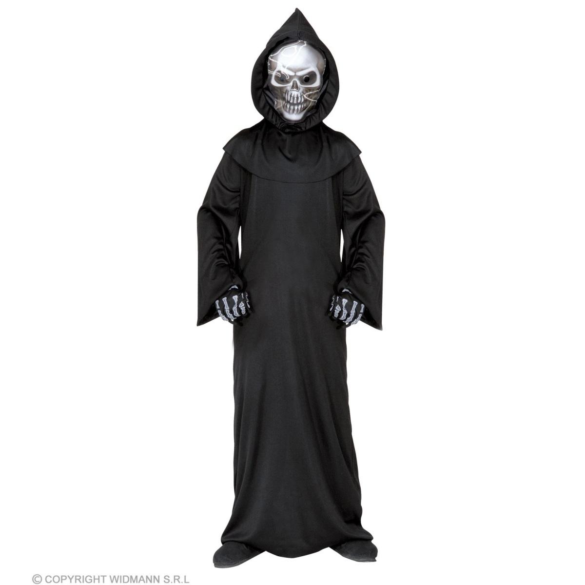 Costume Mietitore Nero con Cappuccio Grim Reaper |Widmann