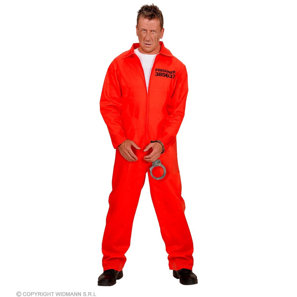 Costume Carcerato Tuta Rosso |Widmann
