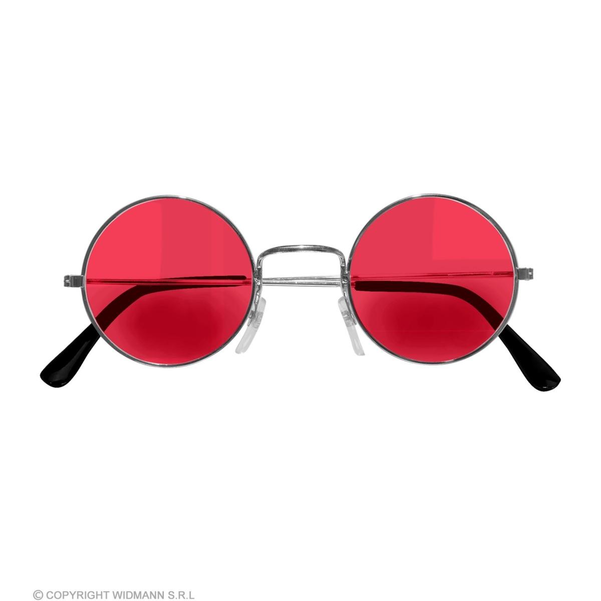 Occhiali Tondi con Lenti Rosse |Widmann