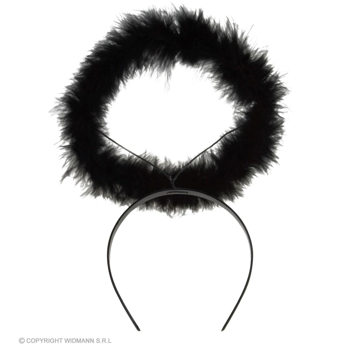 Cerchietto Angelo con Aureola Nero Marabout |Widmann