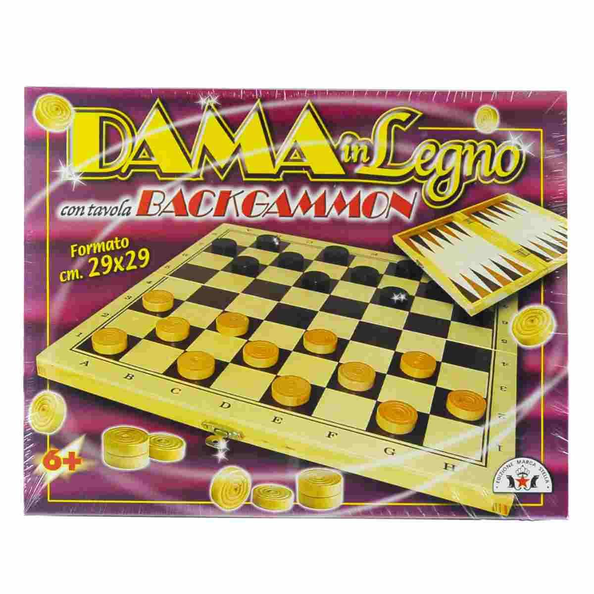 Gioco Dama Legno Backgammon |M2 Store