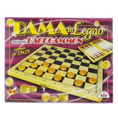 Gioco Dama Legno Backgammon |M2 Store