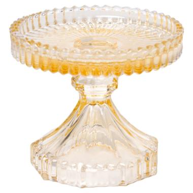 Portacandela 1 Posto Vetro Kristal Ambra cm.Ã˜10 |Silani