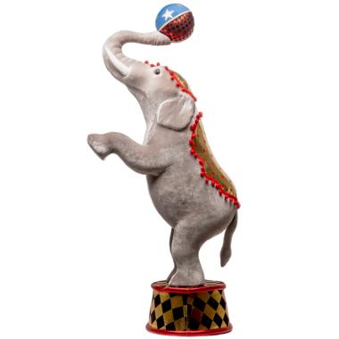 Elefante Circo in Piedi con Palla cm.48x21x20 |Silani
