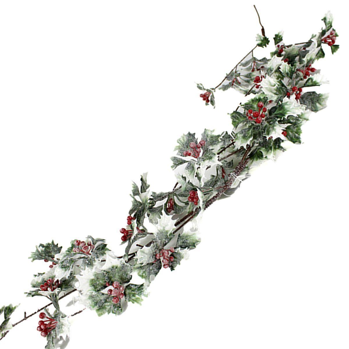 Ghirlanda cm.180 Verde con Agrifoglio |Silani