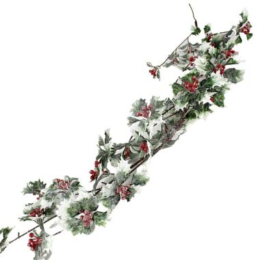 Ghirlanda cm.180 Verde con Agrifoglio |Silani