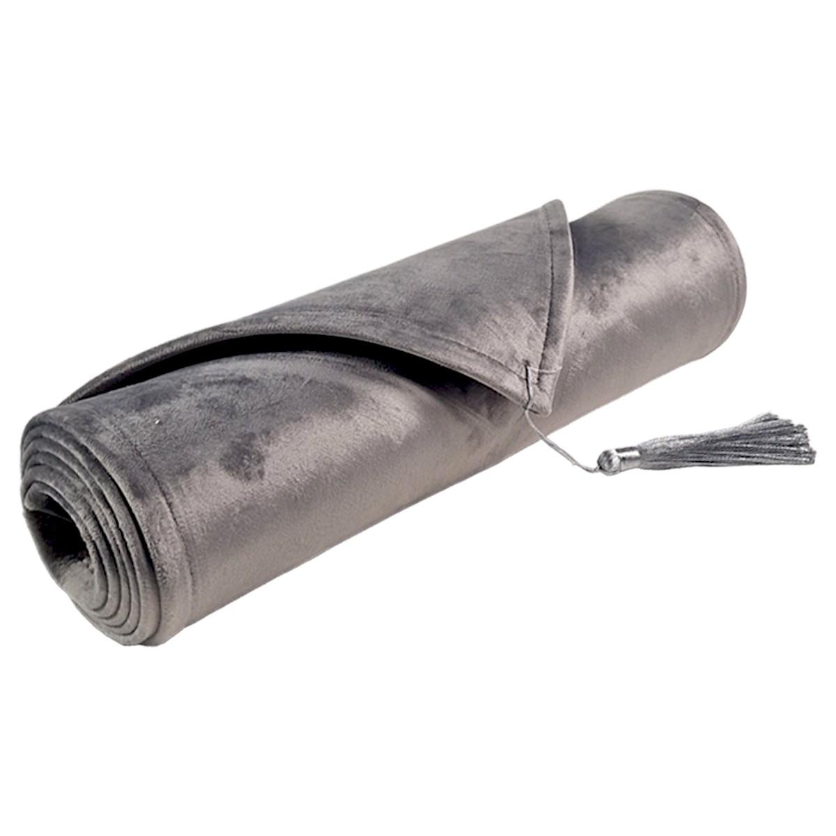 Runner cm.33x180 Velluto Grigio | Silani