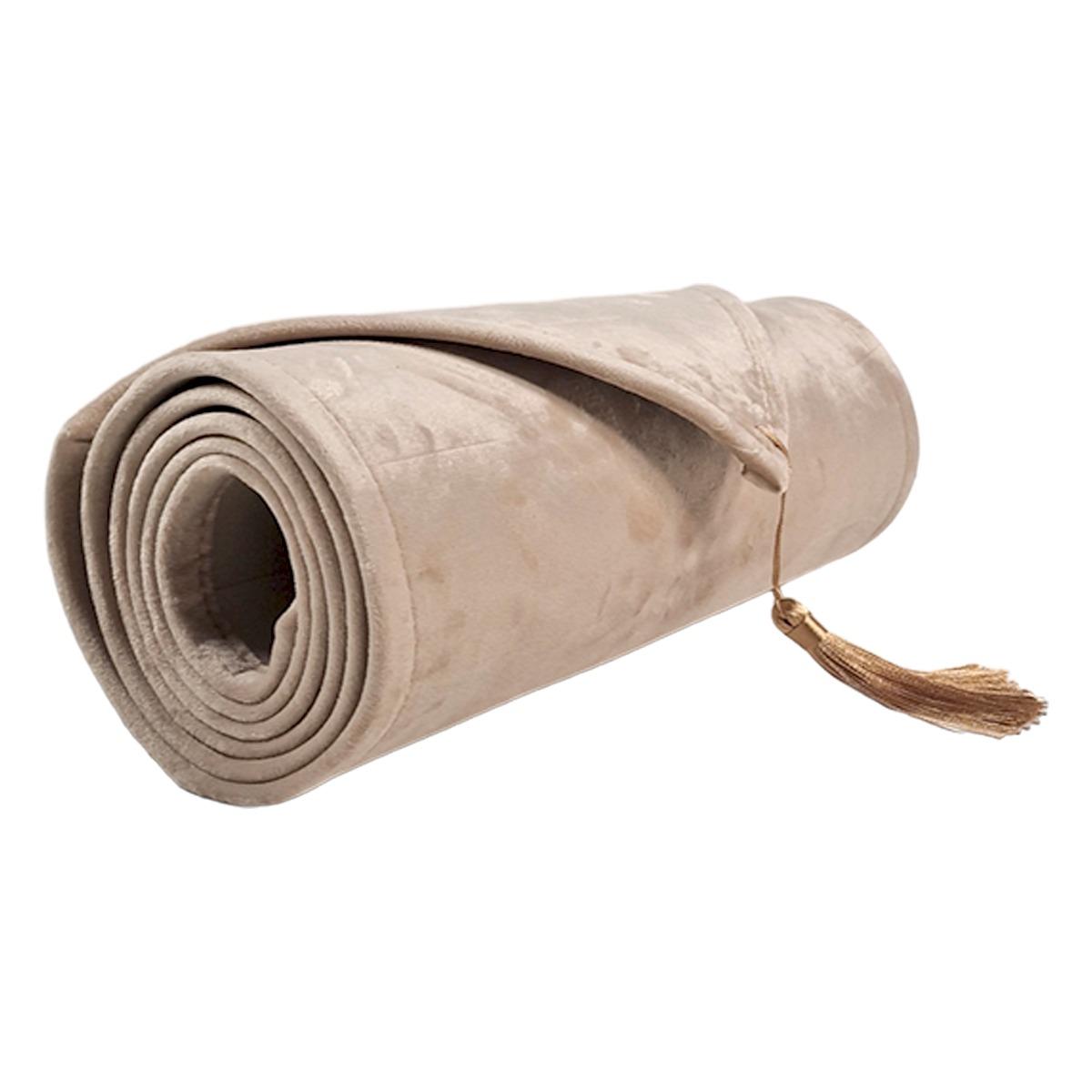 Runner cm.33x180 Velluto Panna Oro | Silani