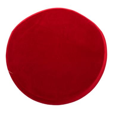 Tovaglietta Natalizia Sottopiatto Velluto Rosso cm.Ã˜40 |Silani