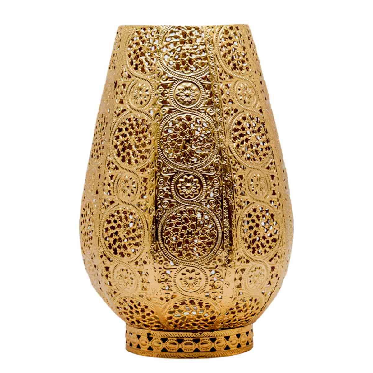 Vaso Metallo Arabic Oro cm.24x34 |Silani