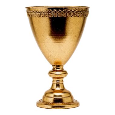 Vaso Metallo Coppa RetrÃ² Oro cm.22x33 |Silani