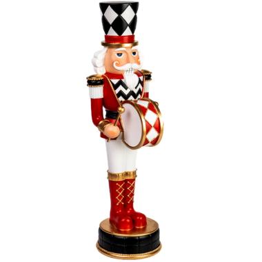 Soldatino Schiaccianoci cm.50 Scacchi Bianco Nero |Silani