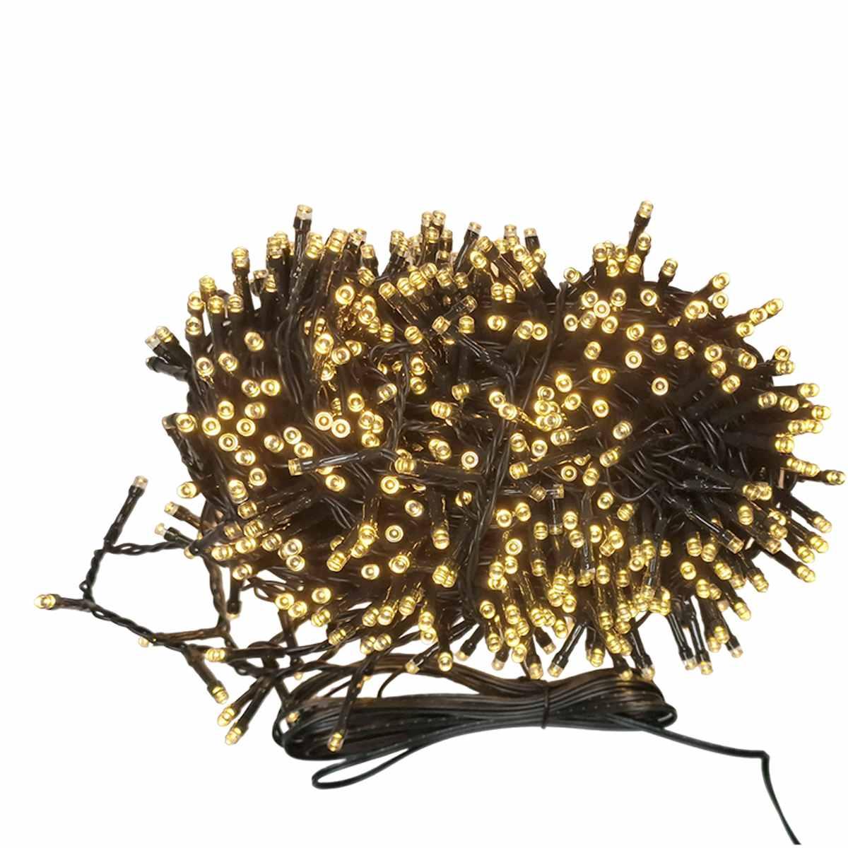 Luci Natale Esterno LED 720 Bianco Caldo con Giochi |Silani