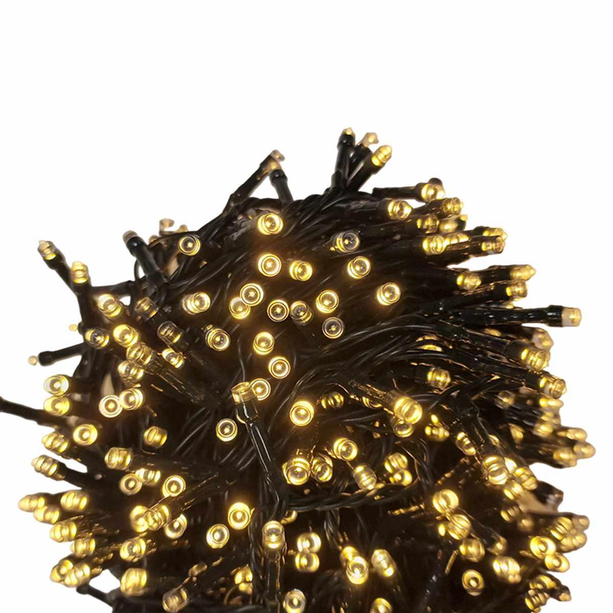 Luci Natale Esterno LED 720 Bianco Caldo con Giochi |Silani