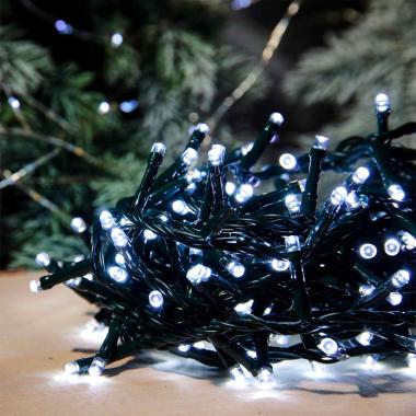 Luci Natale esterno LED 180 Bianco Freddo con Giochi |Silani