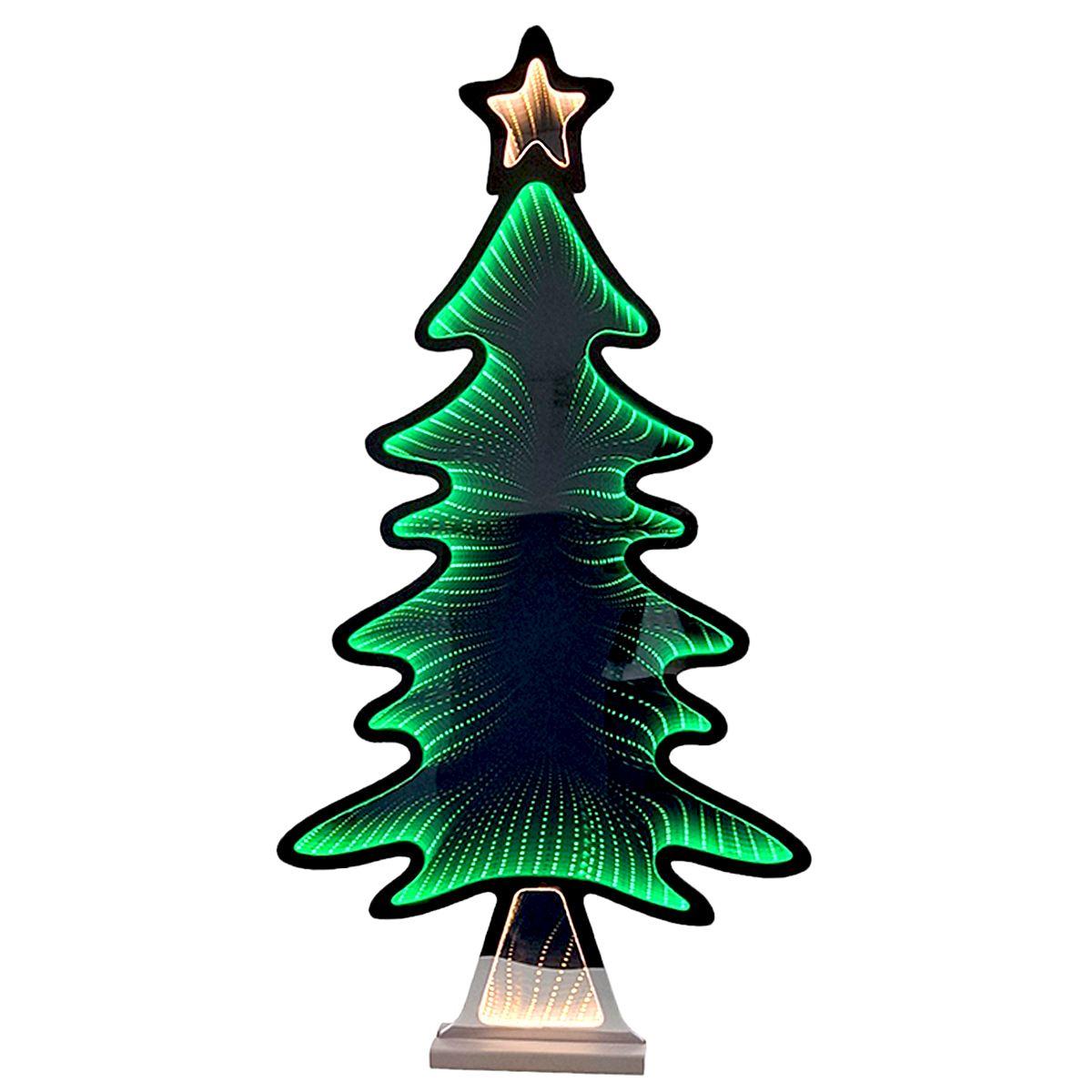Albero Natale Luci LED Infinity 3D cm.50x1,5xh95 |Silani