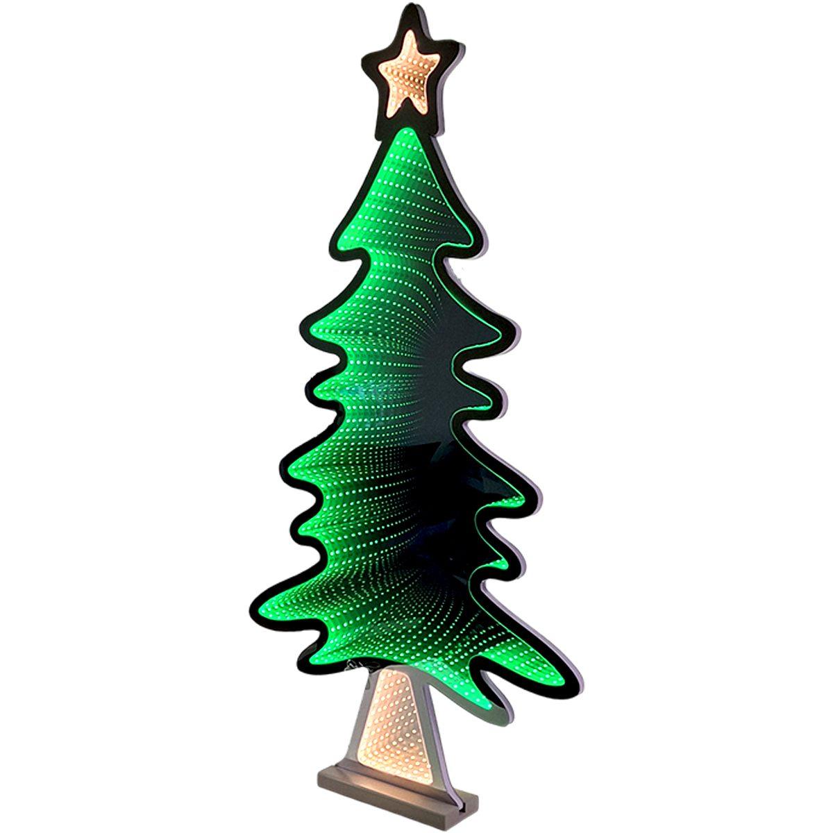 Albero Natale Luci LED Infinity 3D cm.50x1,5xh95 |Silani