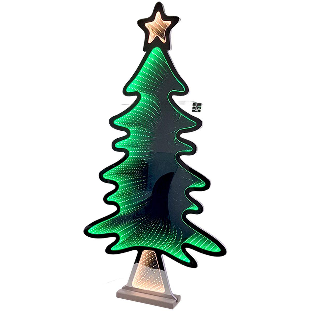 Albero Natale Luci LED Infinity 3D cm.50x1,5xh95 |Silani