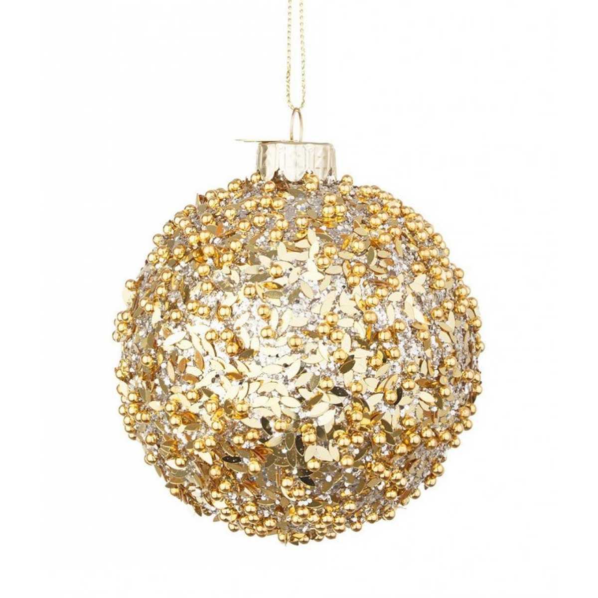 Pallina Natale Vetro cm.Ã˜8 Oro Reflect |Bizzotto