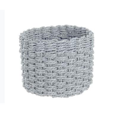 Cesto Carta Tondo Grigio cm.Ã˜16xh12 | Bizzotto