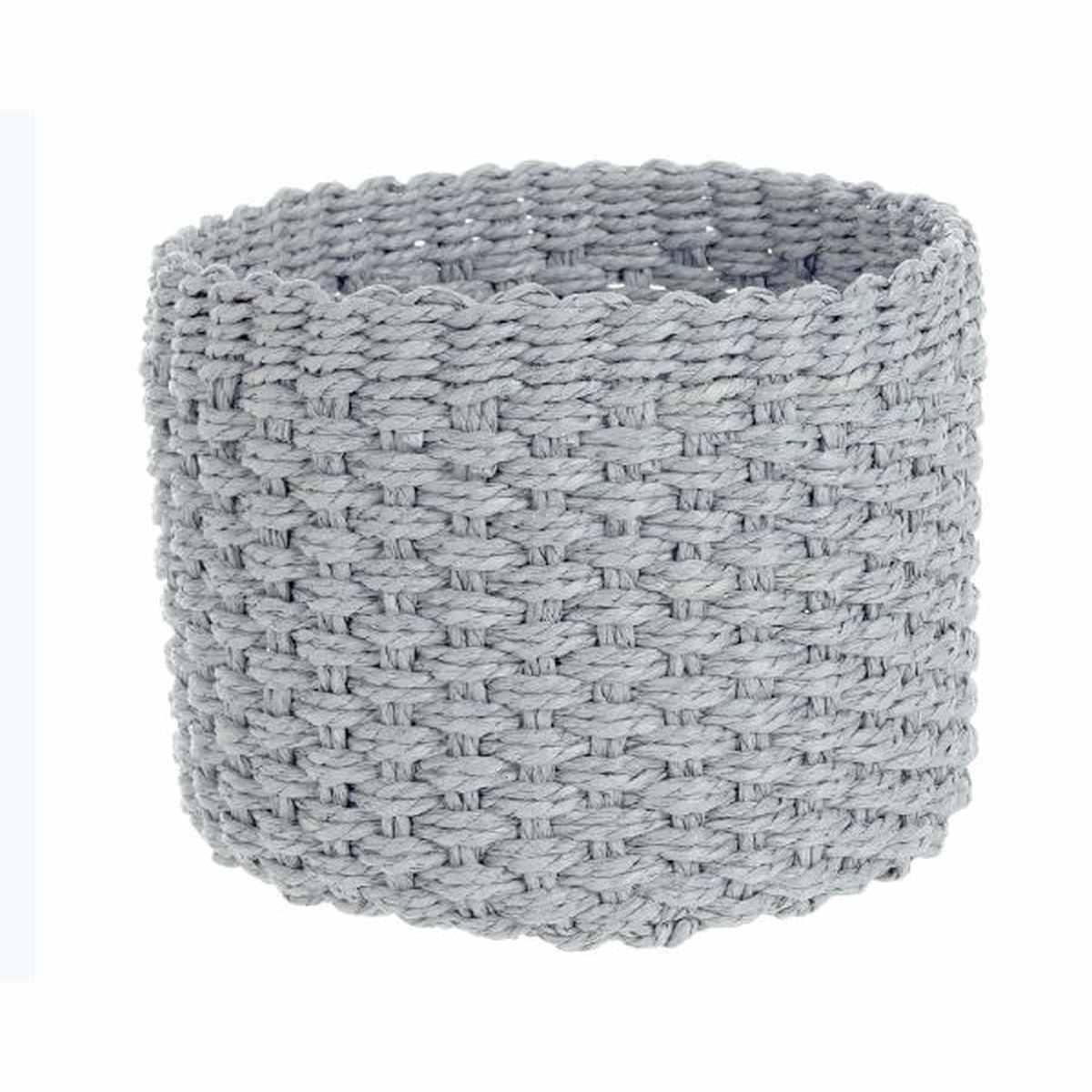 Cesto Carta Tondo Grigio cm.Ã˜19xh14 | Bizzotto