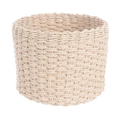 Cesto Carta Tondo Beige cm.Ø22xh16 | Bizzotto