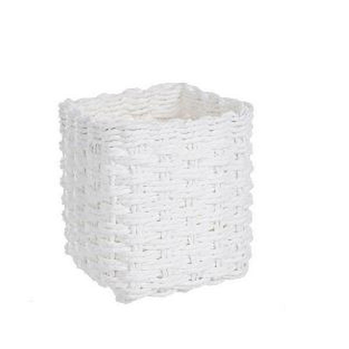 Cesto Carta Quadrato Bianco cm.12x12xh12 | Bizzotto