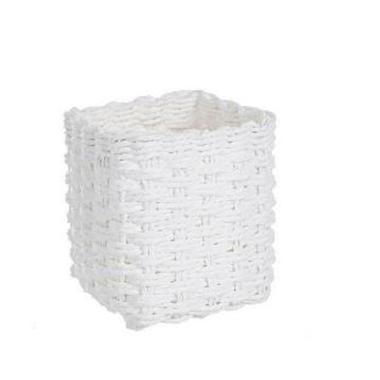 Cesto Carta Quadrato Bianco cm.12x12xh12 | Bizzotto