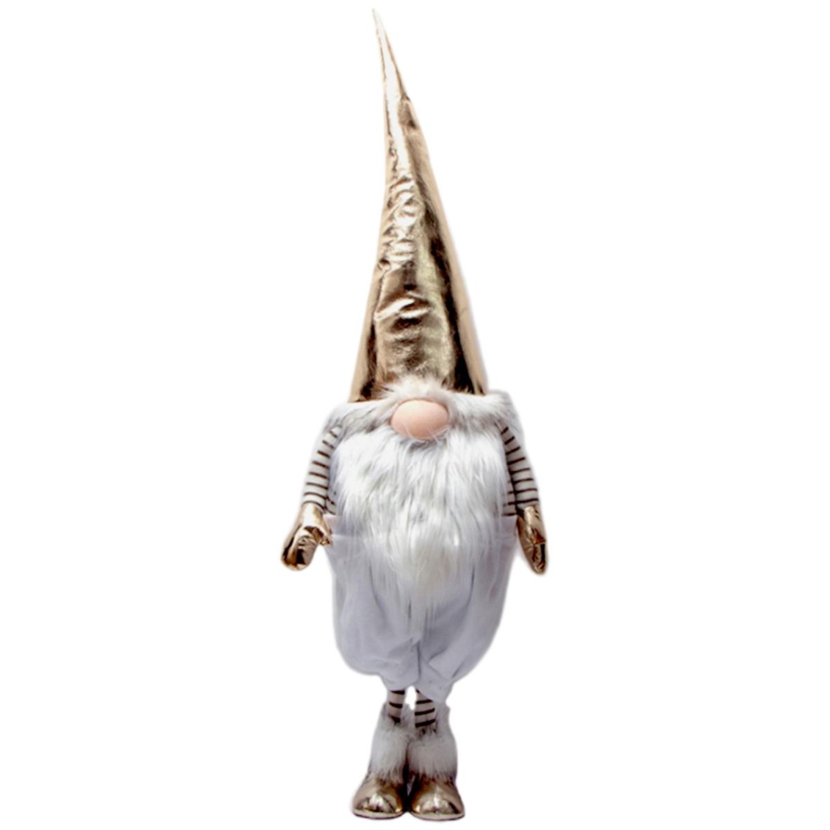 Pupazzo Folletto Chic Oro con LED cm.142 |Silani