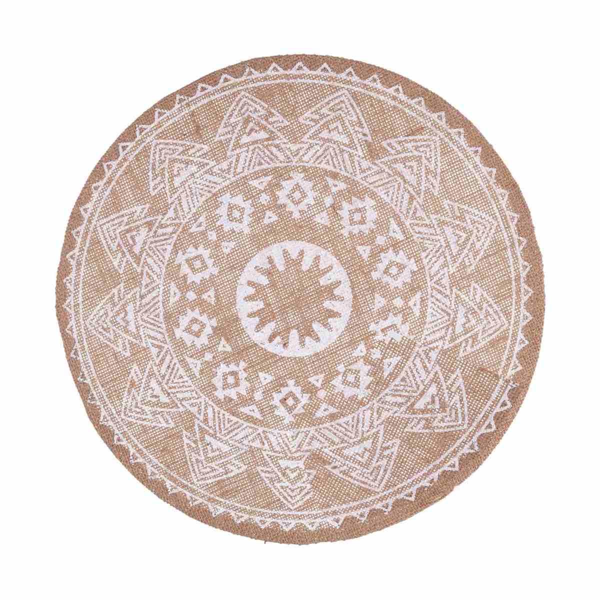 Sottopiatto Tavola Juta con Mandala Bianco cm.Ã˜38 |Vacchetti