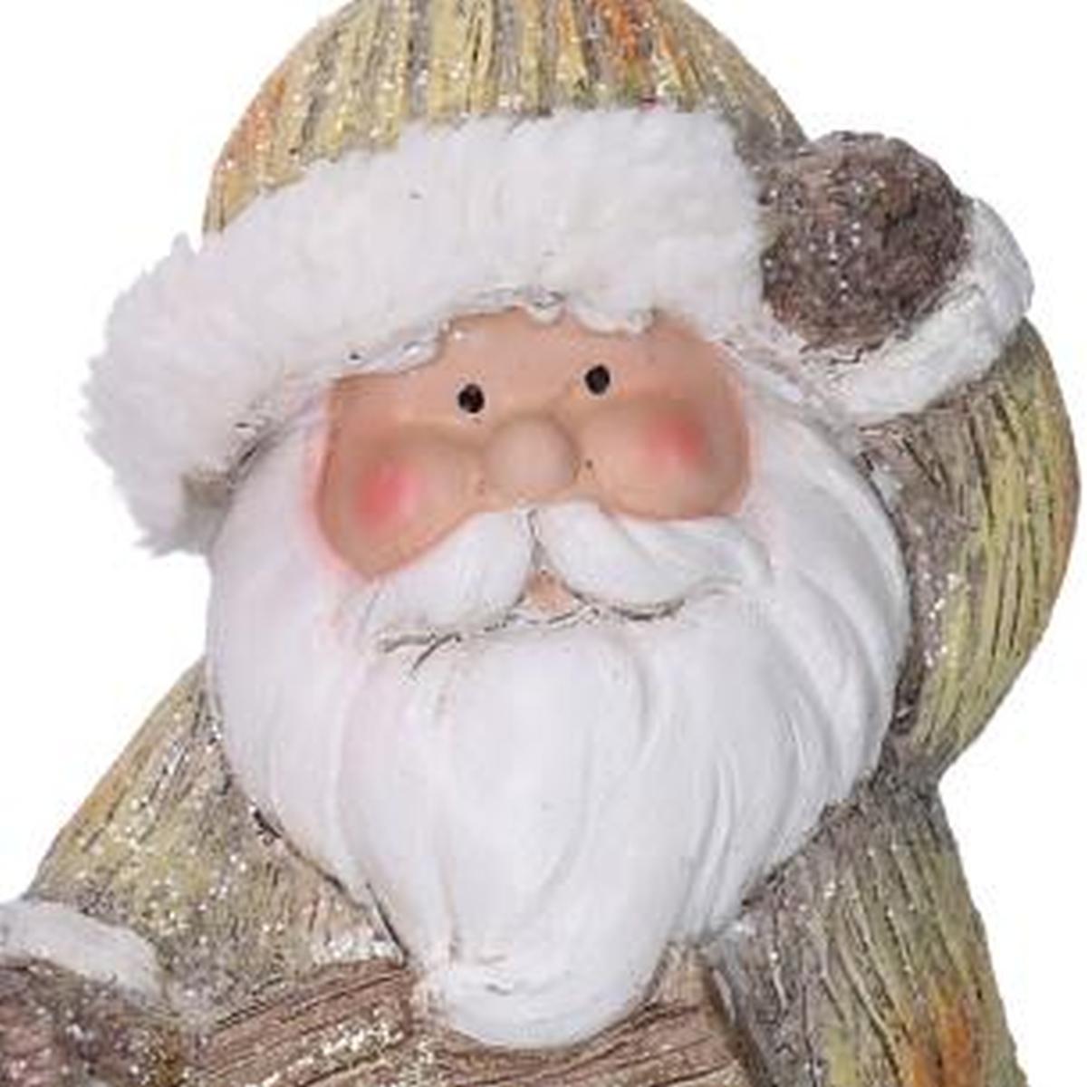 Babbo Natale Resina con Cartello cm.18 |Vacchetti