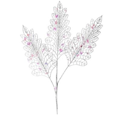 Fiore Ramo Bianco con Paillettes cm.78 |Vacchetti