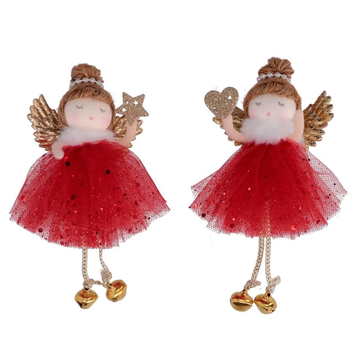 Angelo con Abito Rosso cm.14 |Vacchetti