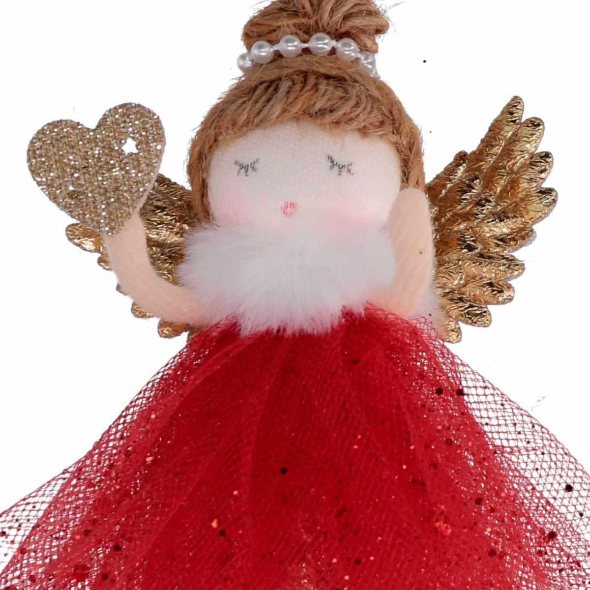 Angelo con Abito Rosso cm.14 |Vacchetti