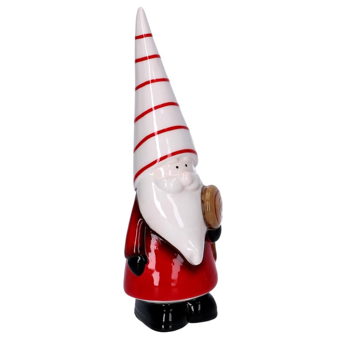Babbo Natale cm.17 Ceramica Rosso |Vacchetti