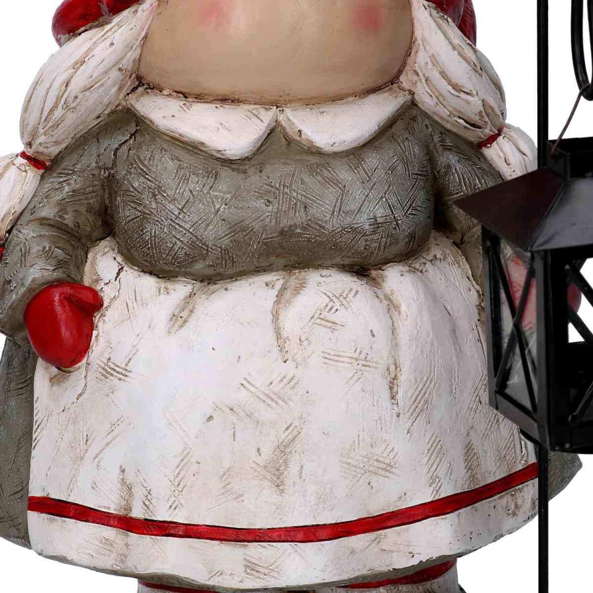 Gnomo Natalizio Resina con Lanterna e Grembiule cm.27x22xh39 |Vacchetti
