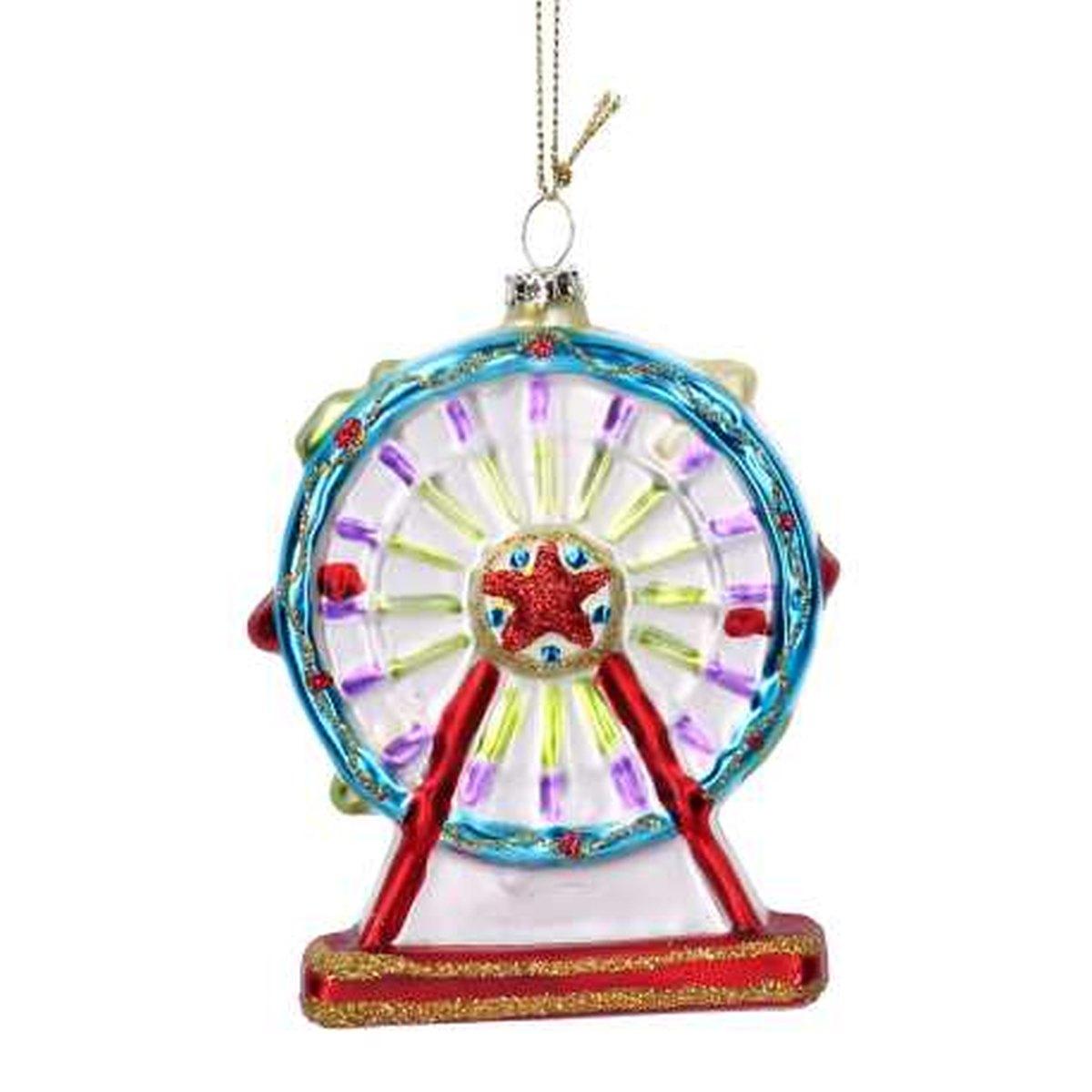 Pallina Natale Vetro cm.8,5xh11 Ruota Panoramica |Vacchetti