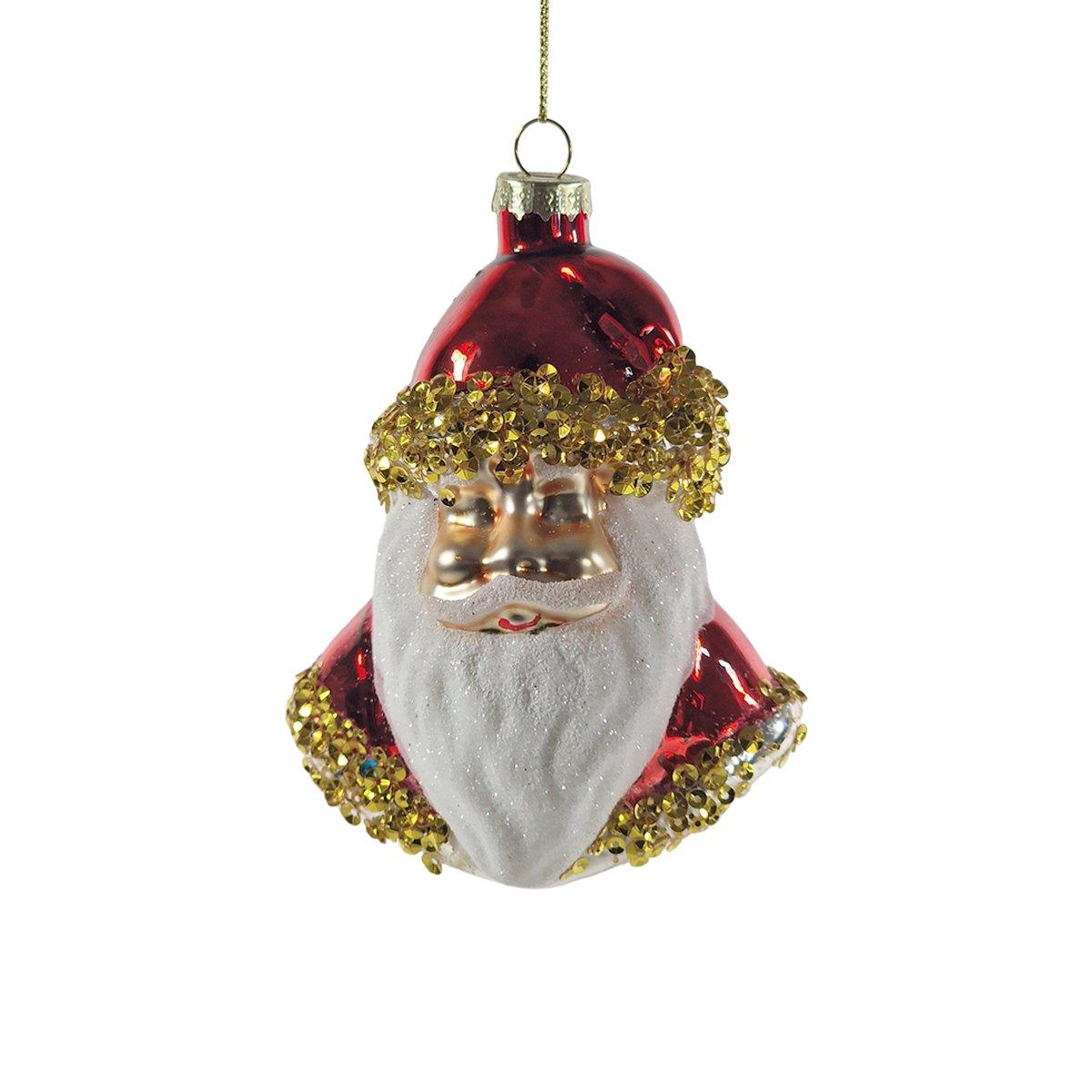 Pallina Natale Vetro cm.11 Babbo Natale |Vacchetti