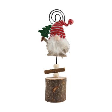 Segnaposto Molletta Legno con Babbo Natale cm.15,5 |Vacchetti