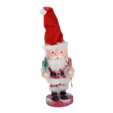 Soldatino Schiaccianoci Legno cm.22 Babbo Natale