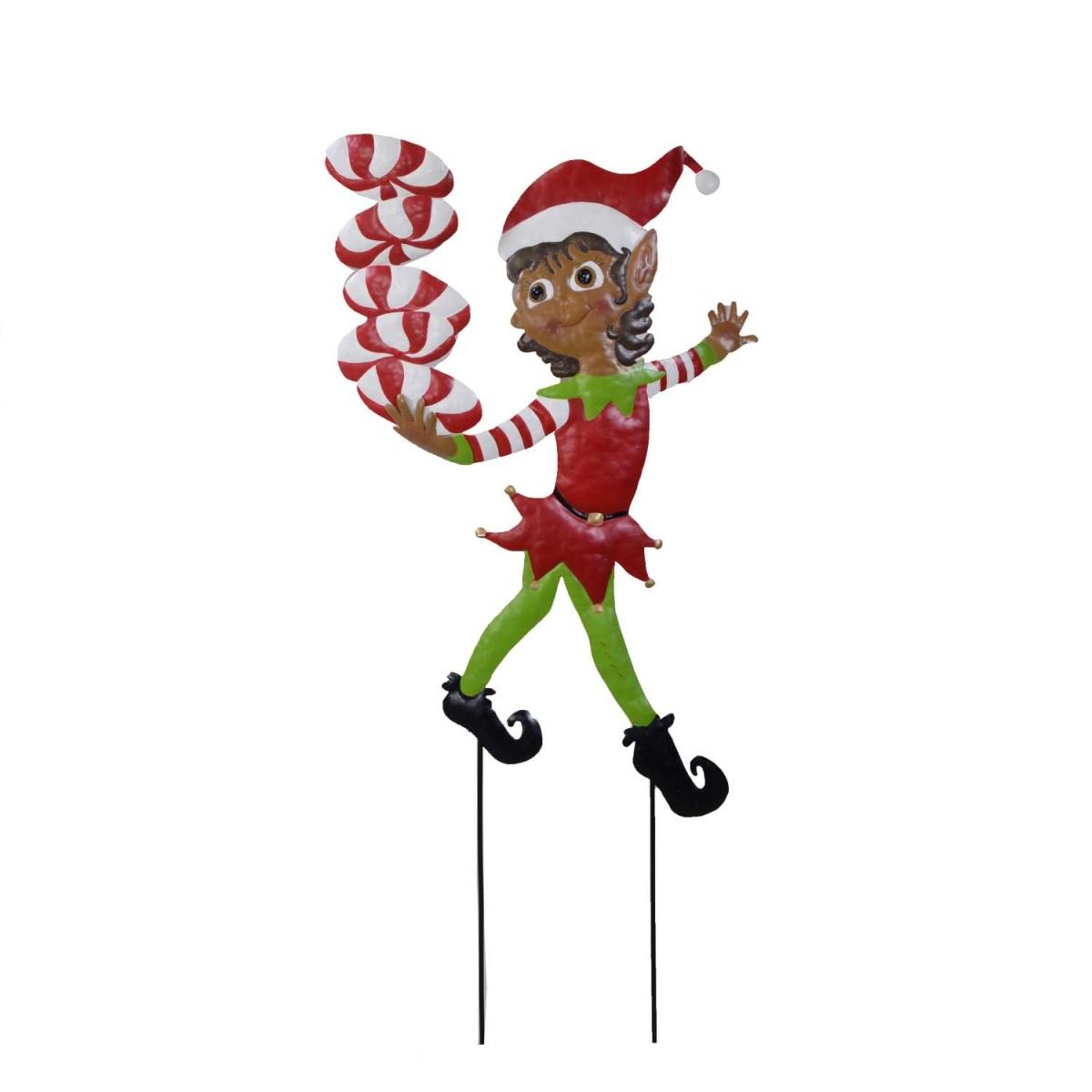 Decorazione Natalizia Elfo Metallo cm.42xh91 |Vacchetti