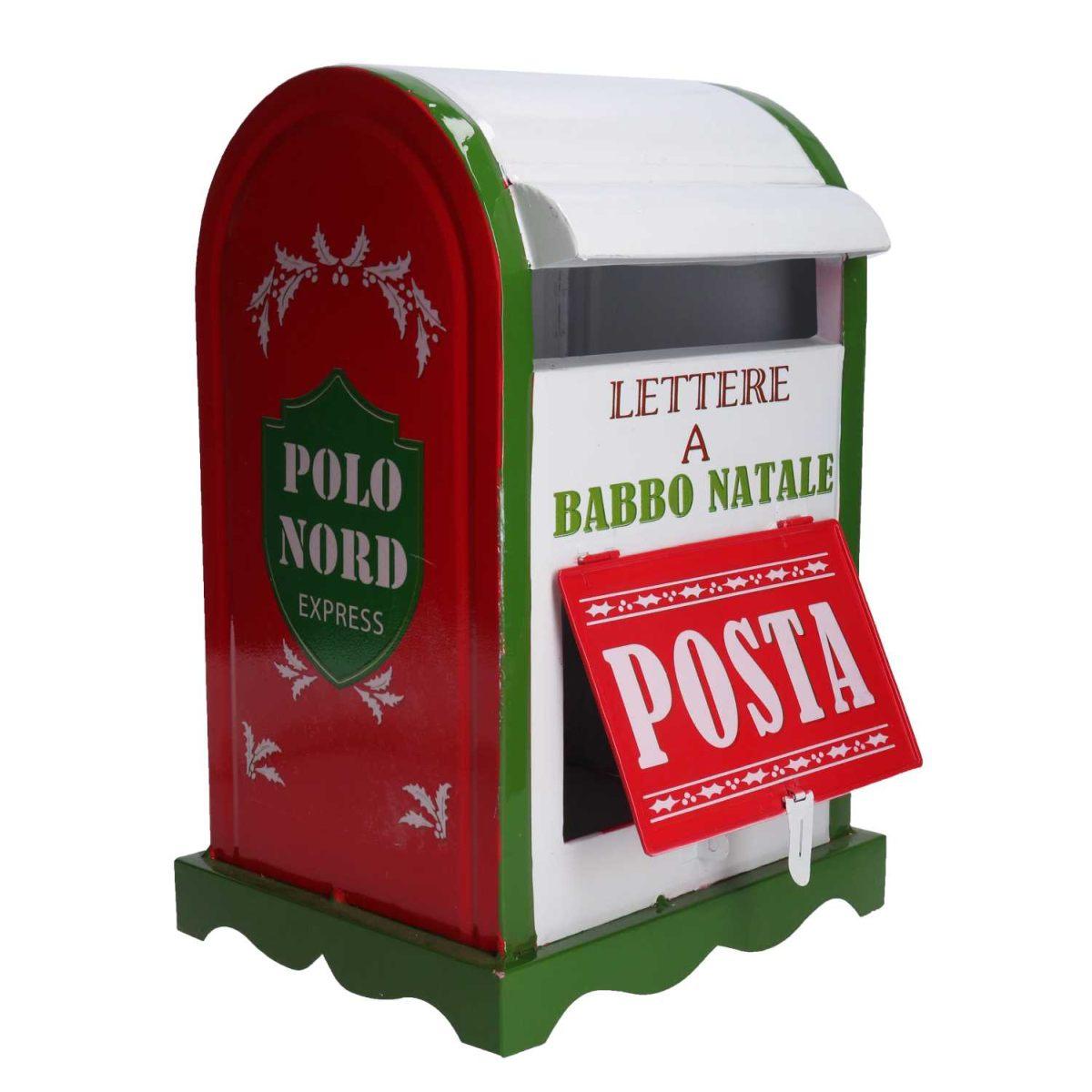 Cassetta Postale Metallo Natale cm.20x22,5xh33 |Vacchetti