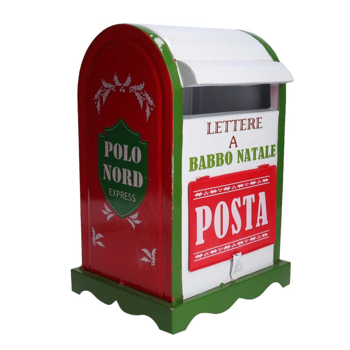 Cassetta Postale Metallo Natale cm.20x22,5xh33 |Vacchetti