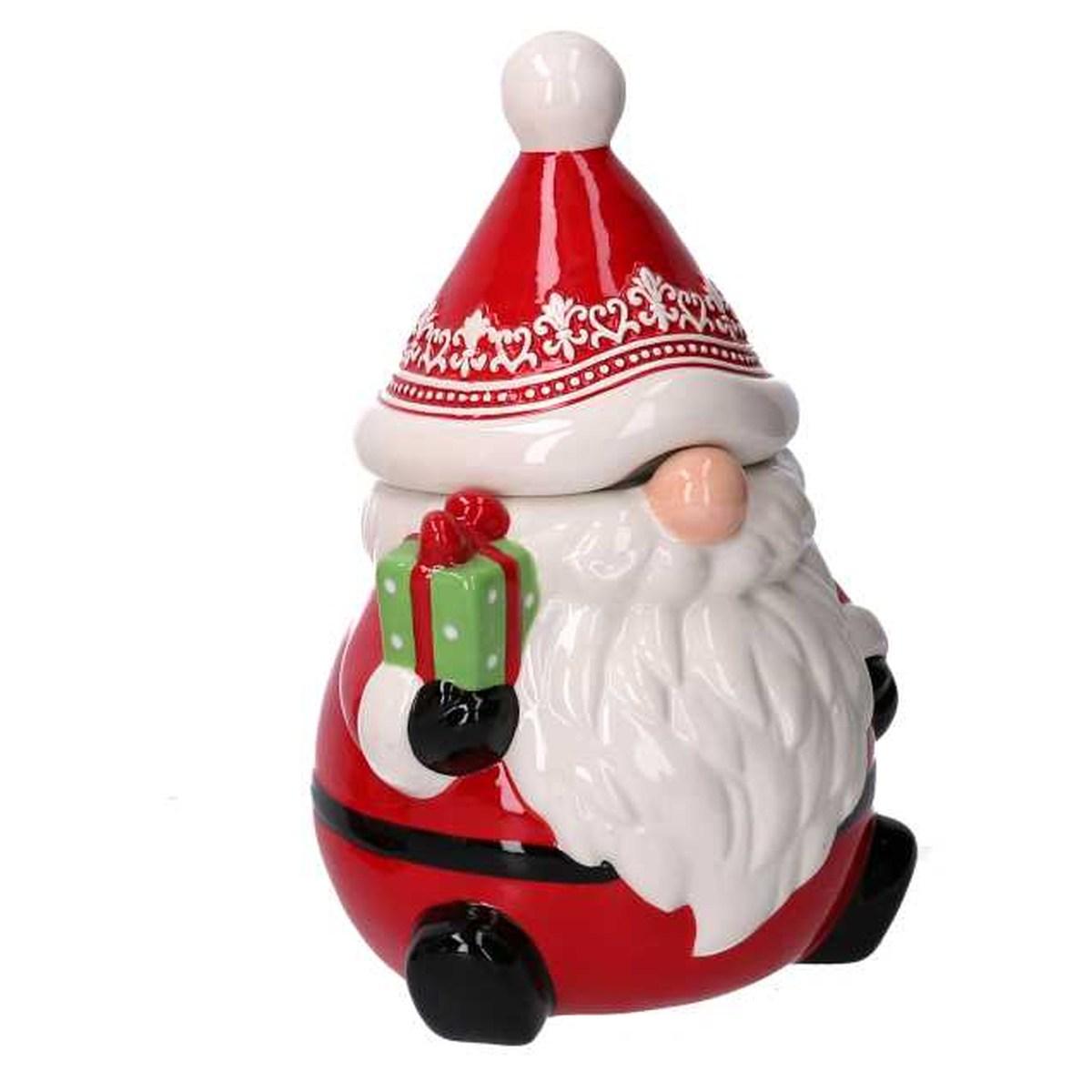 Barattolo Natale Ceramica con Babbo Natale cm.26 |Vacchetti