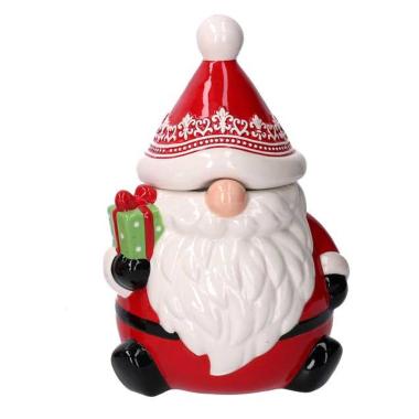 Barattolo Natale Ceramica con Babbo Natale cm.26 |Vacchetti